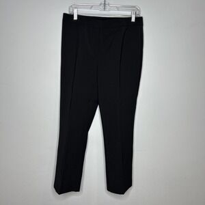 Nicole Miller Women's Posh Ponte Pull-On Pant Very Black Sleek Comfort Medium